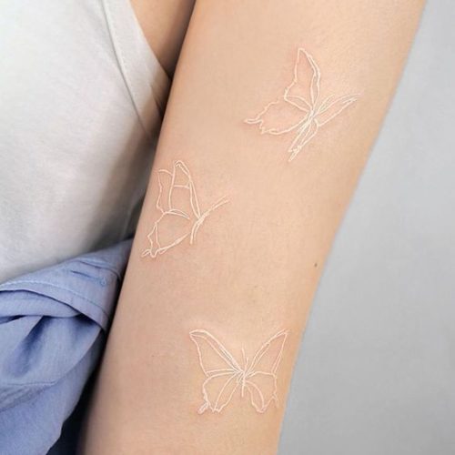 15 White Butterfly Tattoo Ideas for : Embracing Elegance and Meaning