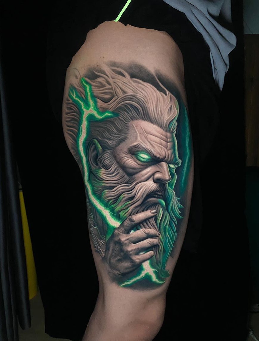26 Zeus Tattoo Ideas for Sleeve, Forearm, and Full Back Designs with Greek Gods Mythology