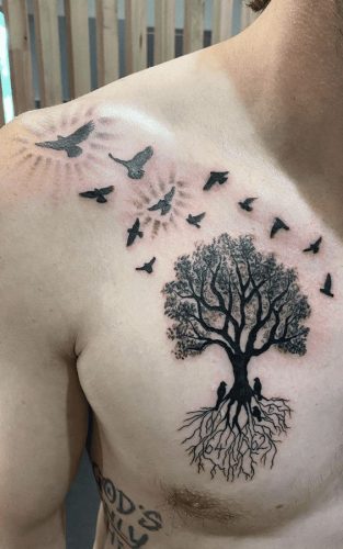 18 Unique Family Tree Tattoo Designs for Men – Ancestry and Heritage Ink Ideas
