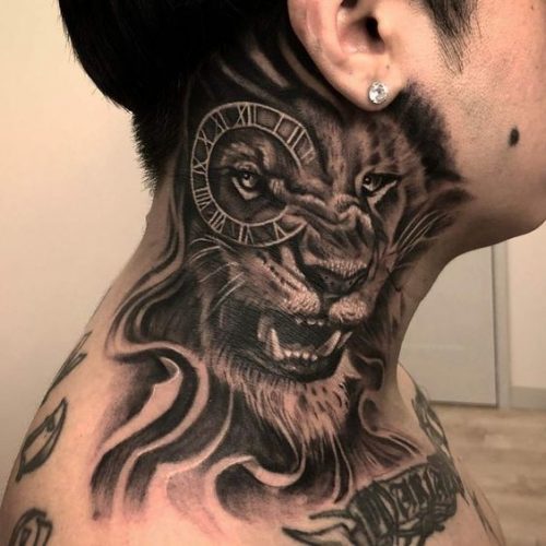 Neck Lion Tattoo: 17 Subtle and Striking Designs