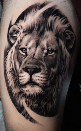 Immerse in Depth: 22 3D Lion Tattoo Ideas