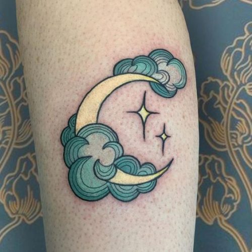 The Art of Cloud Tattoos: 22 Heavenly Designs for