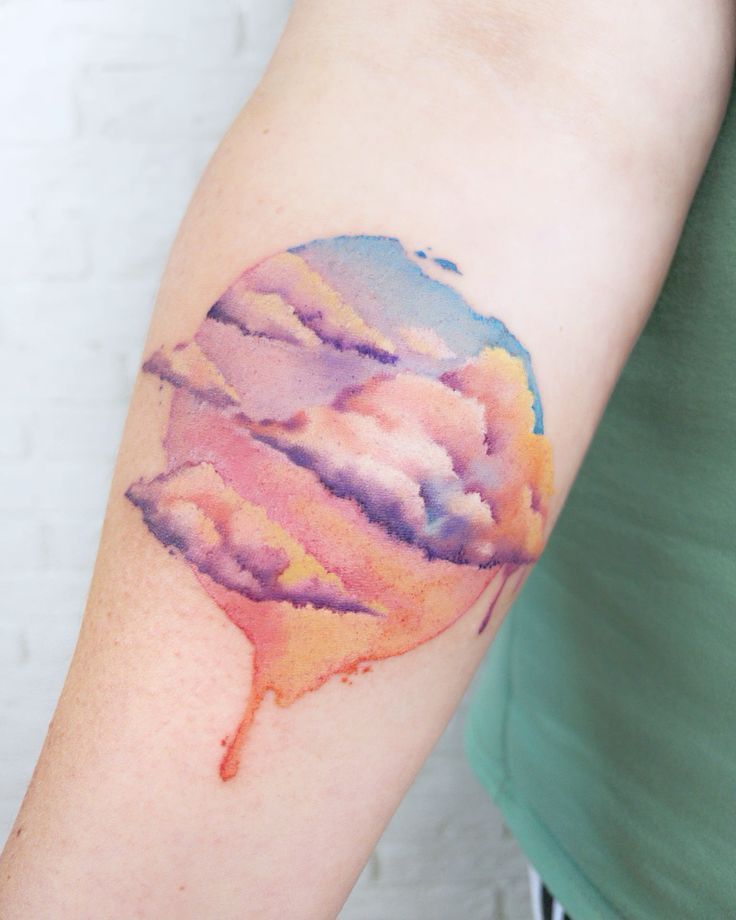 26 Cloud Tattoo Ideas with Sleeve Backgrounds, Stencil Designs, Realistic Heavens, Anime Inspiration