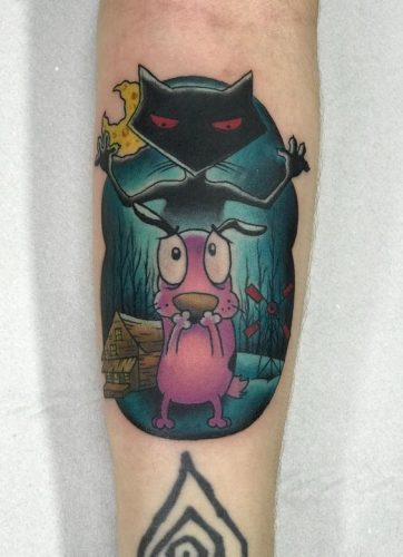 18 Courage the Cowardly Dog Tattoo Ideas