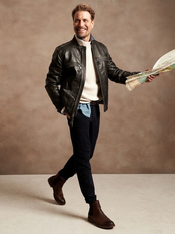 22 Stylish Belt Outfits for Men in : From Classic Leather to Bold Chains – Elevate Your Style