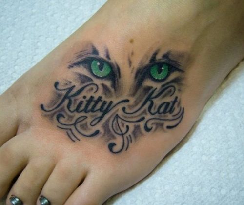 27 Cat Tattoo Ideas for the Foot