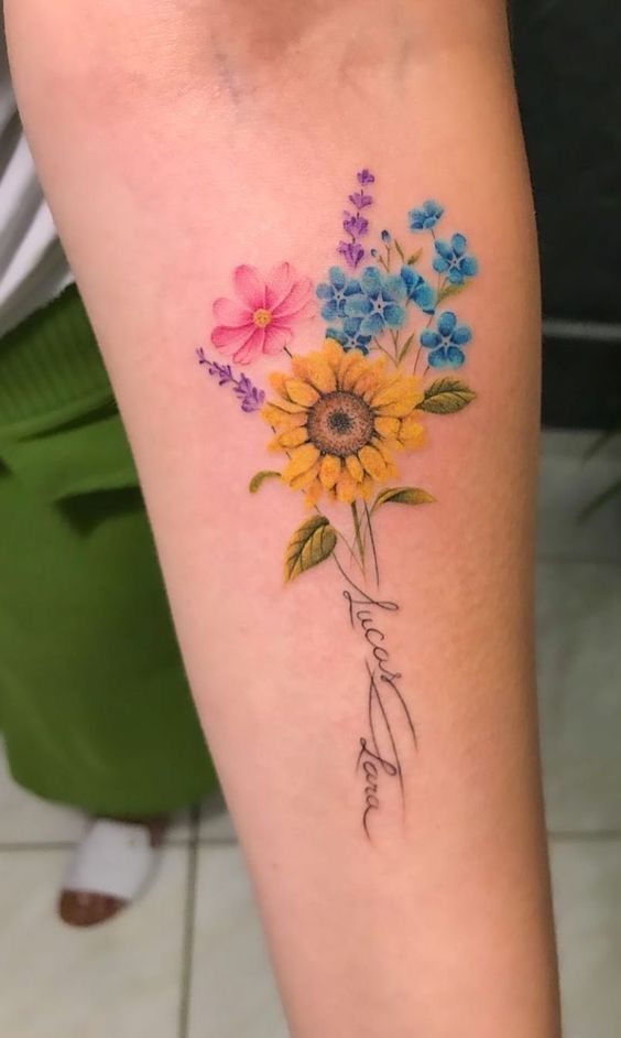 29 July Birth Flower Tattoo Ideas Fine Line, Spine, Arm, Shoulder & Sleeve Designs