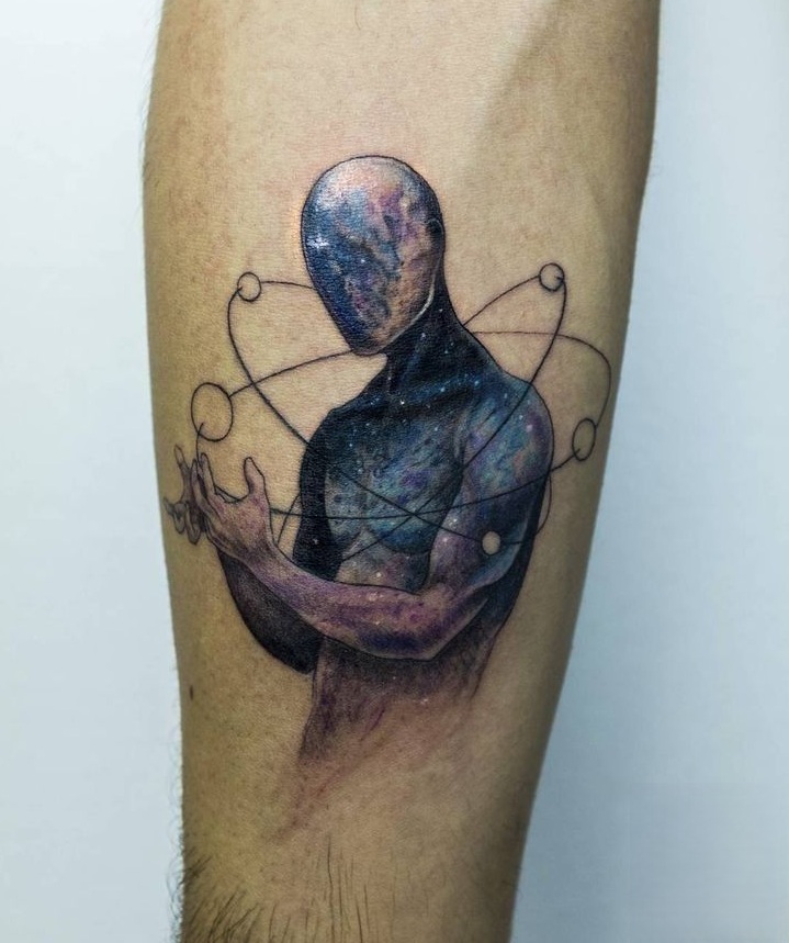 Astronaut Tattoo Ideas for Men and Women Minimalist, Stencil Outline, and Cosmic Designs