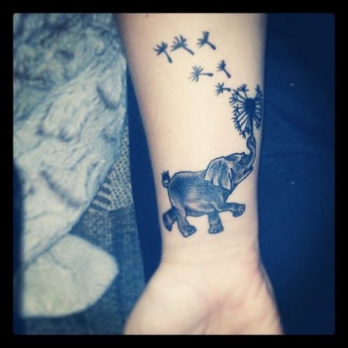 18 Elephant Tattoos Simple Ideas