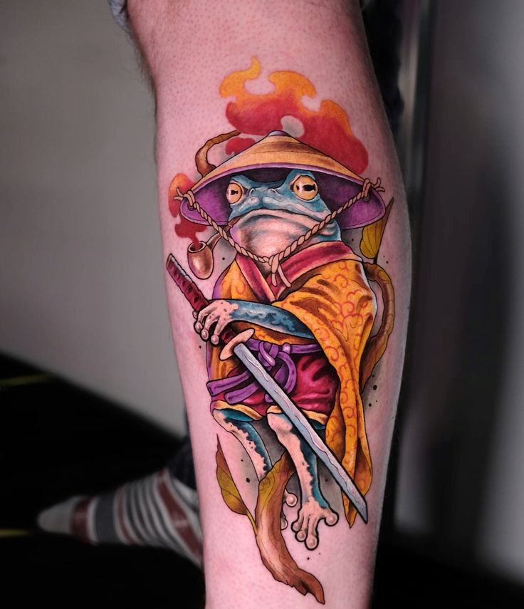 28 Frog Tattoo Ideas with Traditional, Cute, Japanese, Fine Line, and Color Flash Designs