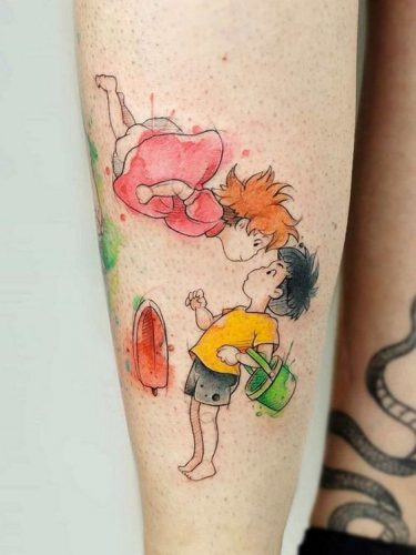 Explore Top 20 Ponyo Tattoo Designs – Embrace Studio Ghibli Magic in