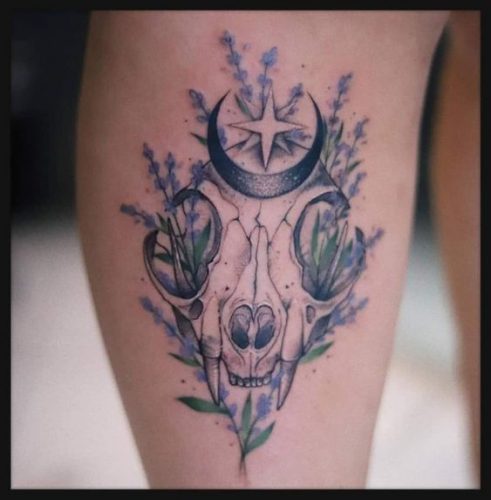 19 Cat Skull Tattoo Ideas