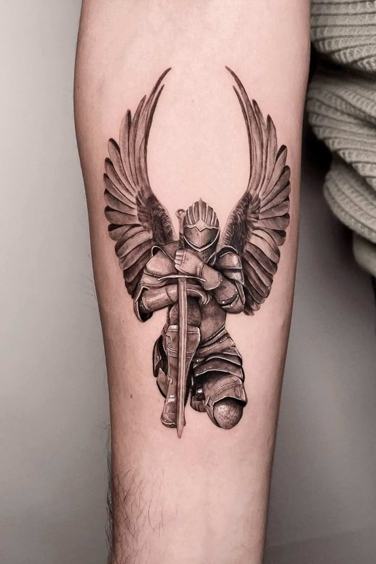 25 Angel Tattoo Ideas : Guardian, Cherub, and Dark Designs for Men and Women