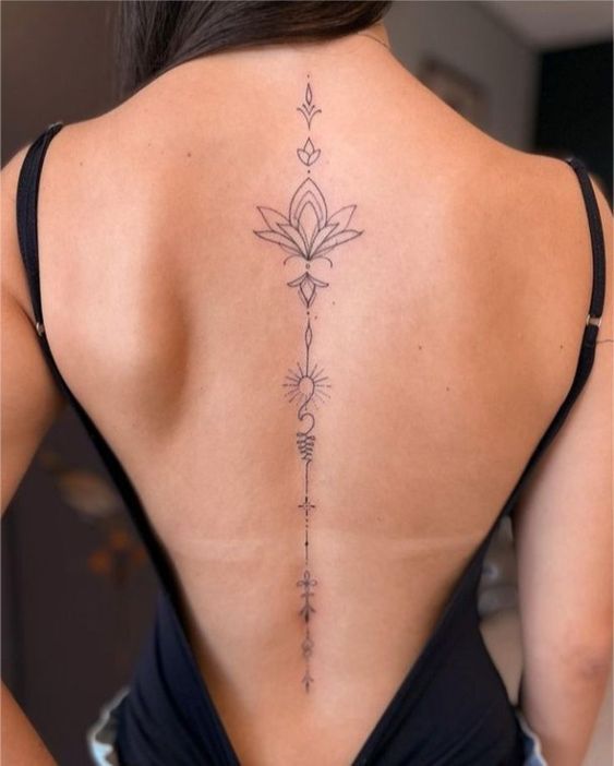 26 Unalome Tattoo Ideas with Lotus, Om and Spiritual Meaning Symbols