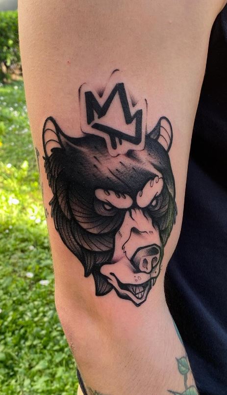 30 Bear Tattoo Ideas : Grizzly, Polar, Teddy & Realistic Bear Tattoos for Men and Women