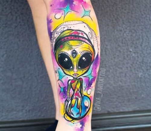 Explore the Cosmos with Style: 20 Stunning Alien Tattoo Ideas to Inspire Your Next Ink Adventure in