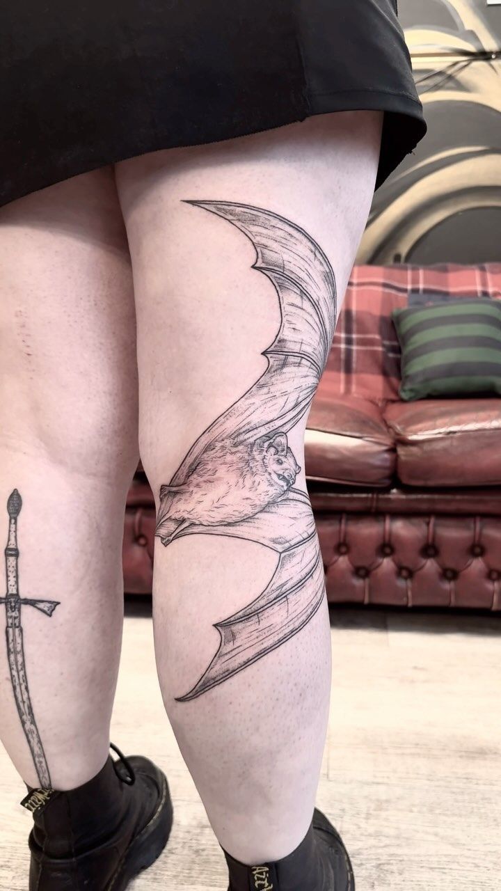 Bat Tattoo 25 Ideas in A Collection of Stencil, Gothic, Old School, and Simple Arm and Chest Tattoos