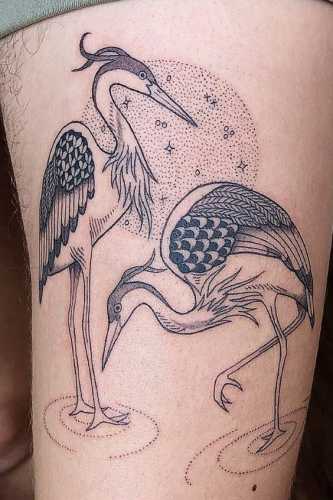21 Heron Tattoo Ideas