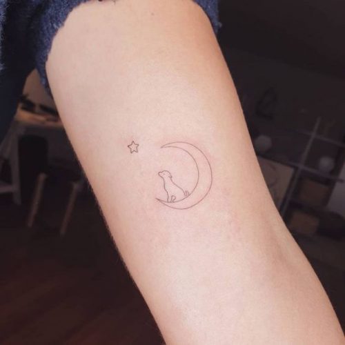 18 Minimalist Dog Tattoo Ideas