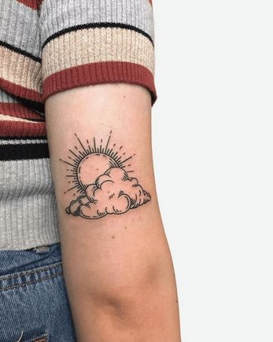 The Art of Cloud Tattoos: 22 Heavenly Designs for