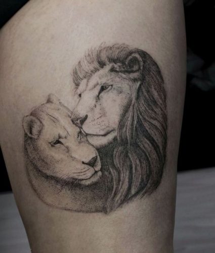 Celebrate the Pride: 24 Lion Family Tattoo Ideas