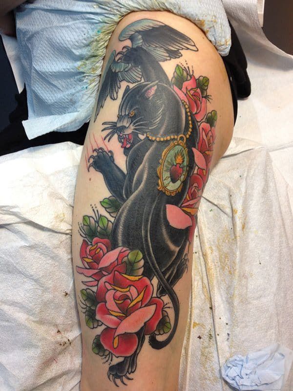 30 Panther Tattoo Ideas for Men and Women Traditional, Neo Traditional, Pink, Black Ink
