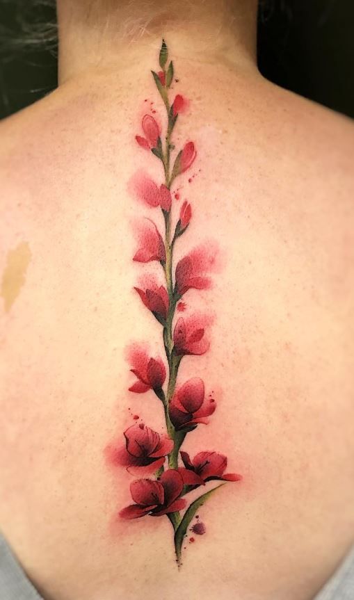 29 July Birth Flower Tattoo Ideas Fine Line, Spine, Arm, Shoulder & Sleeve Designs