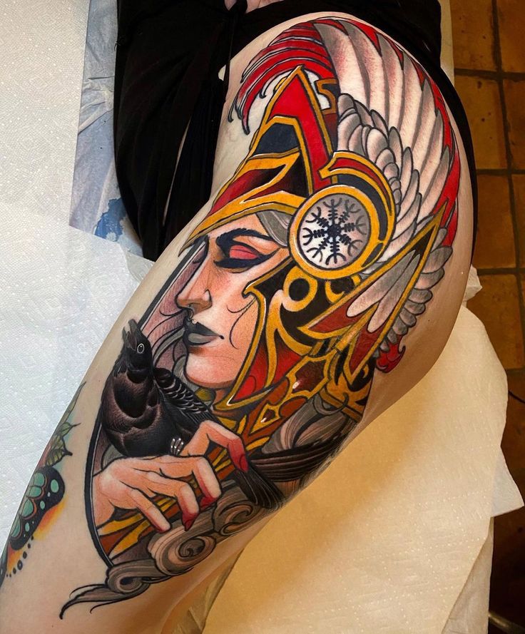 27 Norse Mythology Tattoo Valkyries Ideas Featuring Female Warriors & Symbolic Designs