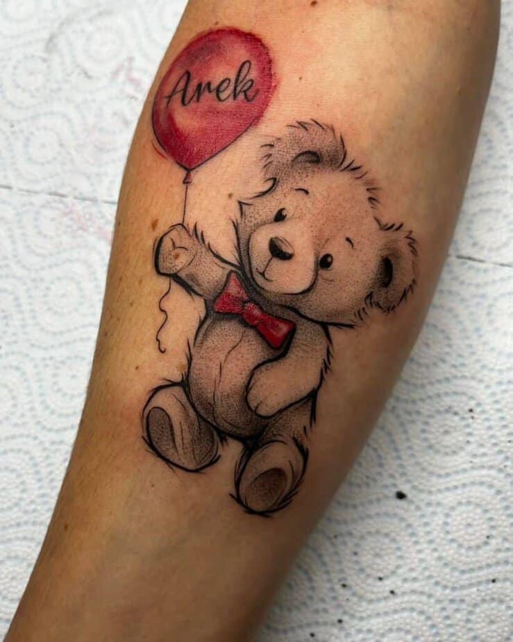 30 Teddy Bear Tattoo Designs Cute, Realistic, Fine Line, Matching, Feminine & Dark Tattoo Ideas
