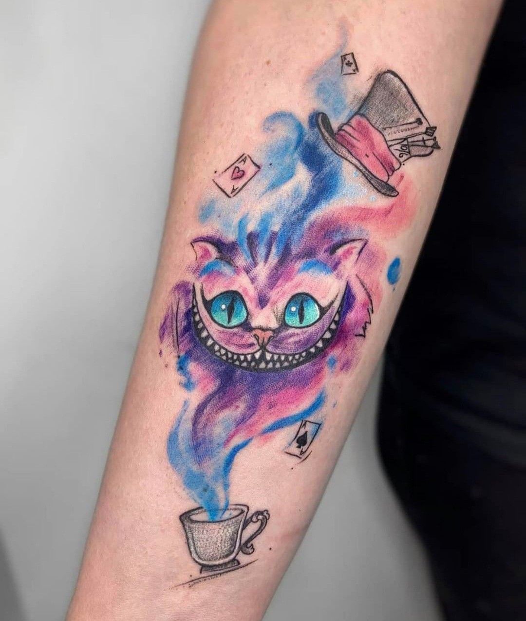 29 Cheshire Cat Tattoo Ideas: From Whimsical Grins to Dark Wonderland Symbolism