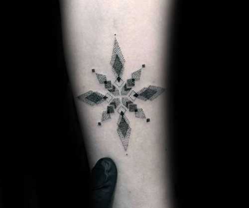 25 Snowflake Tattoo Ideas