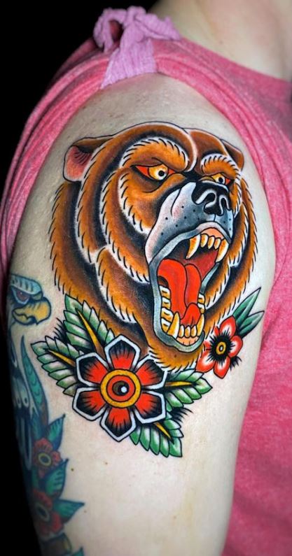 30 Bear Tattoo Ideas : Grizzly, Polar, Teddy & Realistic Bear Tattoos for Men and Women