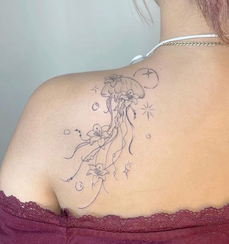 30 Jellyfish Tattoo Designs with Meaning and Style Flowing