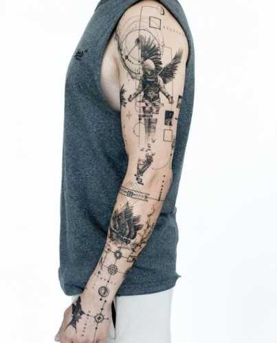 20 Patchwork Tattoo Ideas for Men: Unique and Artistic Ink