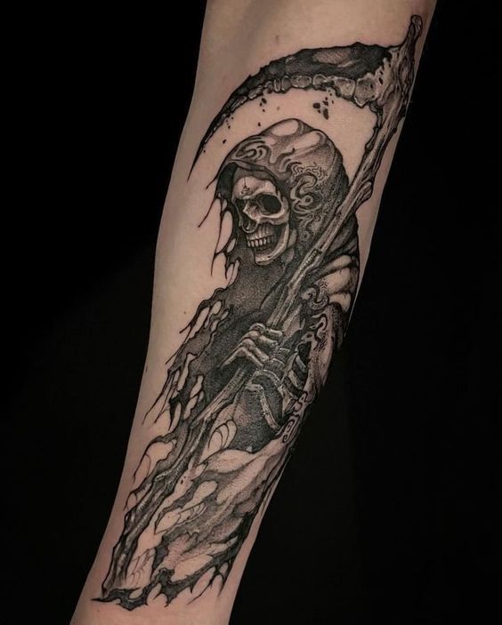 Discover 20 Grim Reaper Tattoo Ideas for Men & Women: Realistic, Traditional, Cute, and Neo-Traditional Designs