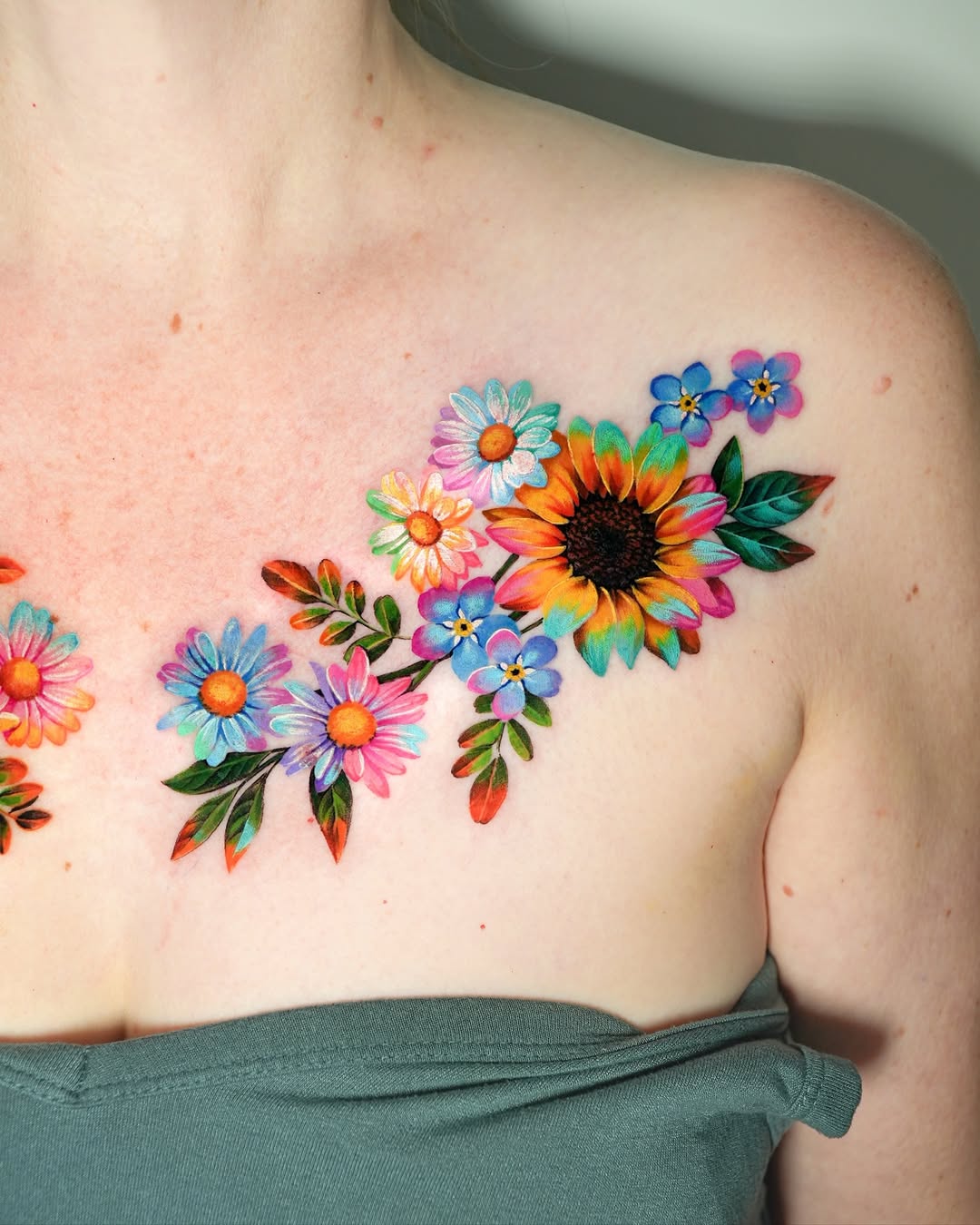 29 Wildflower Tattoo Ideas: Dainty Fine Line, Arm Sleeves, Ankle Wraps, Minimalist Shoulder Designs