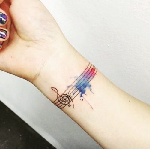 22 Small Colorful Tattoos Ideas
