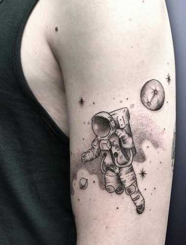 27 Astronaut Tattoo Ideas