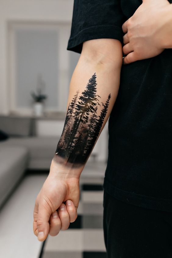 26 Forest Tattoo Designs for Men and Women | Small, Meaningful, First Tattoo Ideas