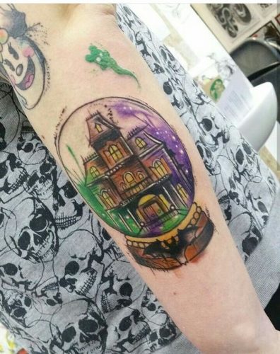 Unique 18 Haunted Mansion Tattoo Inspirations : Disney Designs & Ghostly Art