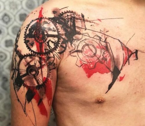 Explore 15 Stunning Gear Tattoo Designs for : Mechanical Mastery & Artistic Innovation