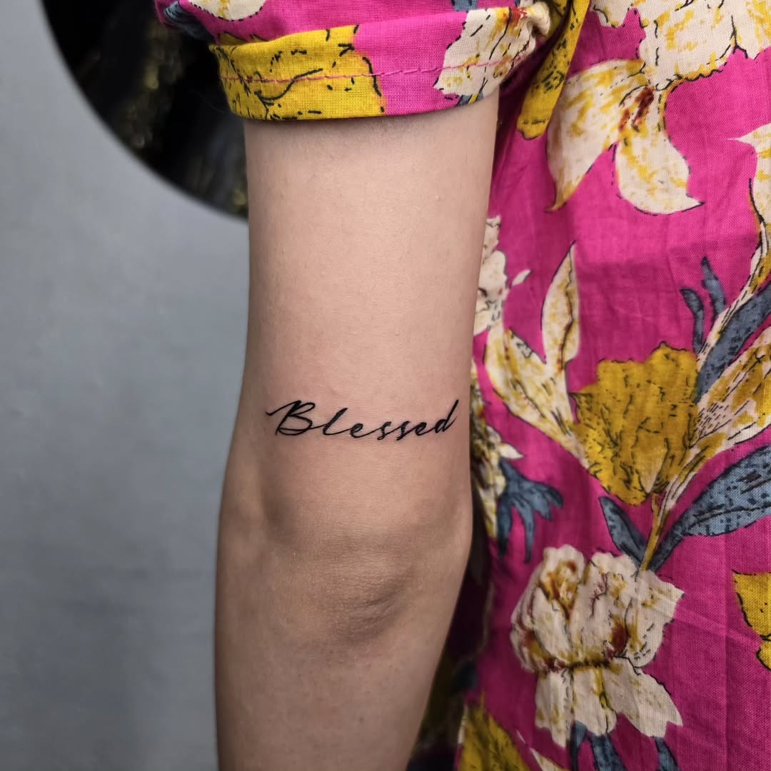 27 Blessed Tattoo: Powerful Designs That Speak of Faith and Gratitude