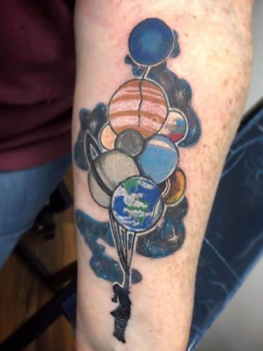 Explore 23 Stunning Solar System Tattoo Ideas for : Celestial Body Art for Men and Women