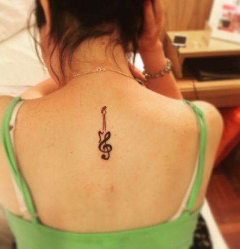 Unique Treble Clef Tattoo Ideas : Discover Designs for Music Lovers’ Ankles, Wrists & More!