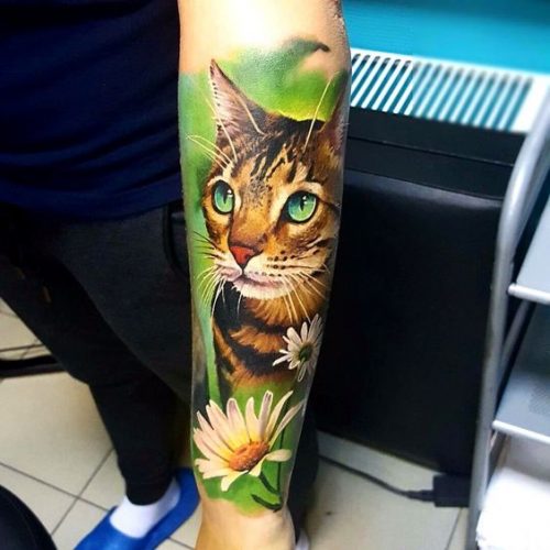 24 Cat Portrait Tattoo Ideas