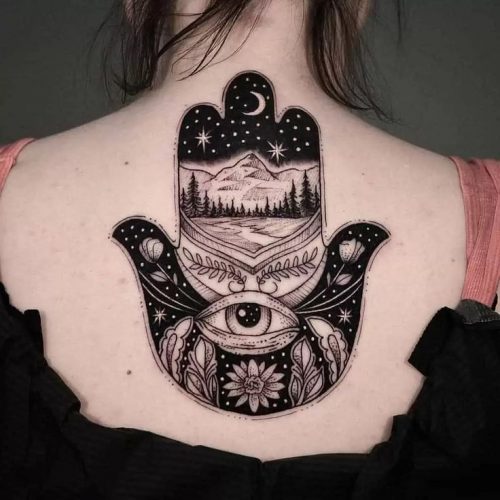 Discover 20 Unique Hamsa Hand Tattoo Designs for : Spiritual Symbols and Modern Art