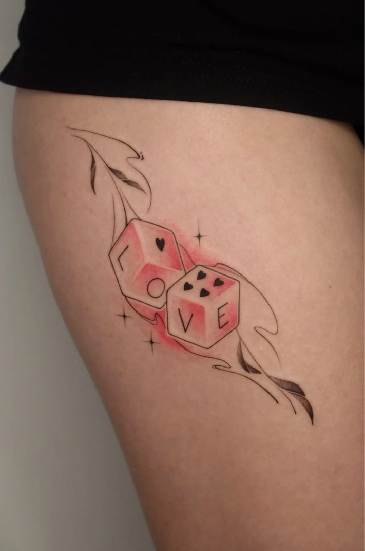 25 Dice Tattoo Ideas with Cool Flash Designs, Stencil Outlines & Men s Placement