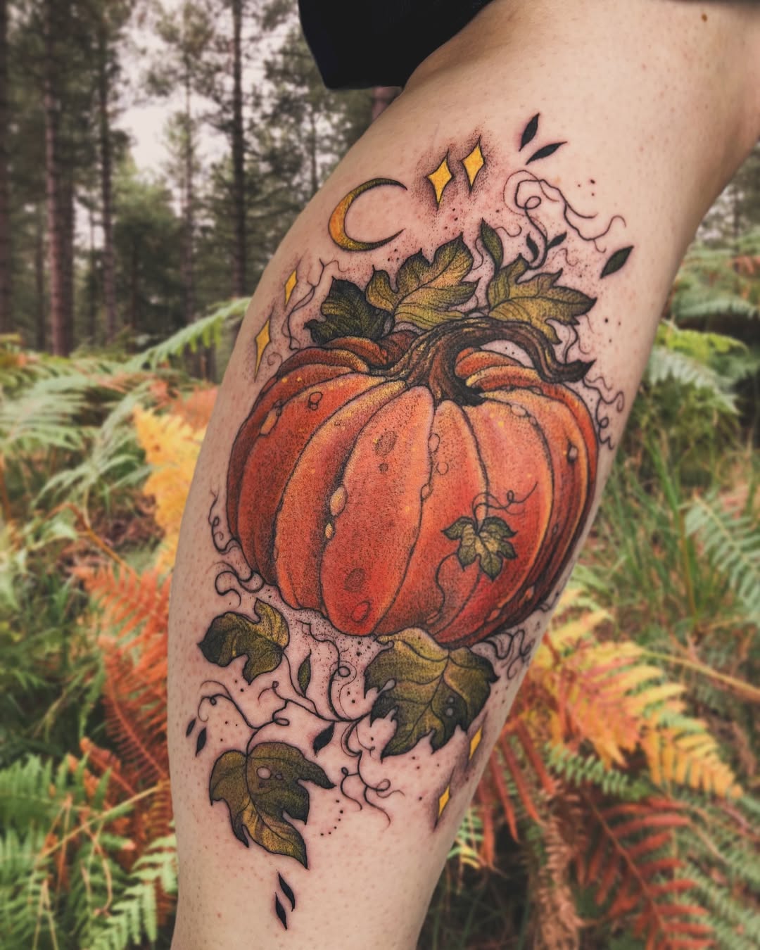 28 Pumpkin Tattoo Ideas Cute, Scary, Flash & Traditional Designs
