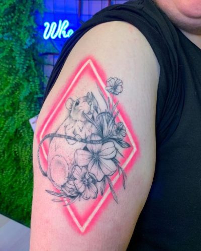 33 Bold Color Tattoo Ideas