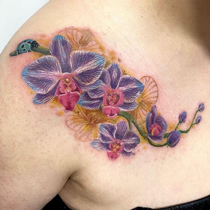 26 Orchid Tattoo Ideas for Minimalist, Colour, and Fine Line Designs